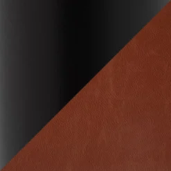 Set Of 2 Durango Dining Chairs Black/Cognac: Vintage Faux Leather, Metal Legs - LumiSource -Baxton Studio Shop GUEST 58fab568 0c0e 4cce a80e bb70df39d280