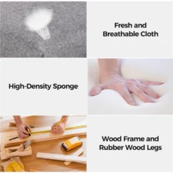 Yaheetech 2pcs Classic Fabric Upholstered Dining Chair Kitchen Chair -Baxton Studio Shop GUEST 595665a0 31c6 4700 8d8f 88374271181d