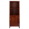 Brooke Jelly Cupboard With 2 Shelves And Door Wood/Espresso - Winsome