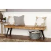 Natural Solid Wood Bench Light Brown - Olivia & May