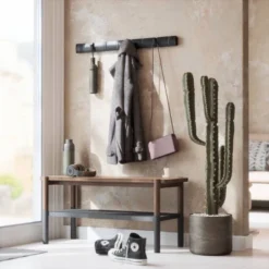 Umbra Flip 8pc Wall Mounted Coat Rack -Baxton Studio Shop GUEST 5a5b6d57 ed0d 415e bdee 31d1a12d9637