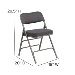 Emma And Oliver 4 Pack Premium Curved Triple Braced & Hinged Fabric Upholstered Metal Folding Chair -Baxton Studio Shop GUEST 5ae97b39 0347 4d70 b5fe 0c922c84a8aa