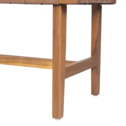 Christopher Knight Home Vladimir Contemporary Acacia Wood Bedroom Bench With Woven Faux Leather -Baxton Studio Shop GUEST 5b188a2f fa38 419e bca4 bf31fb7c294f