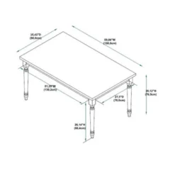6pc Reagan Dining Set - Powell Company -Baxton Studio Shop GUEST 5b2b2e8d 5212 4424 b7e6 a377413b085a