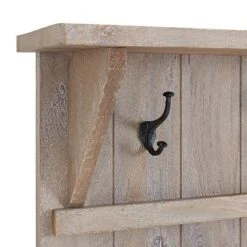 70" Castleton Mango Wood Hall Tree Driftwood - Alaterre Furniture -Baxton Studio Shop GUEST 5b2c3a8e 1582 4b11 a265 9b9d4ea863e3