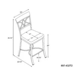 3pc Carter Pub Dining Set Metal/Tan/Cherry - Powell Company 25 3pc Carter Pub Dining Set Metal/Tan/Cherry - Powell Company -Baxton Studio Shop GUEST 5b7e4240 1c1f 4437 b8d2 1ba7a3cb4ba7