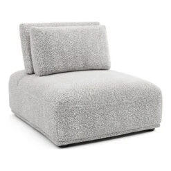 HOMES: Inside + Out 5pc Povoa 159" Modular Curved Sectional Sofa Modern Boucle With Extendable Backrest Light Gray -Baxton Studio Shop GUEST 5bbc7b03 a6e4 4131 b7f3 dd0099c1cc77