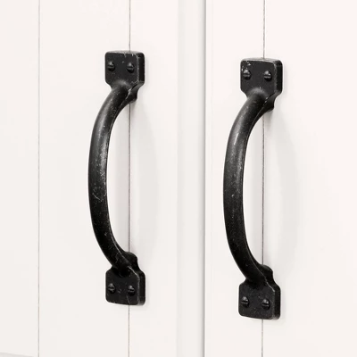 Farnel 4 Door Storage Cabinet Pure White - South Shore 3 Farnel 4 Door Storage Cabinet Pure White - South Shore - Image 3