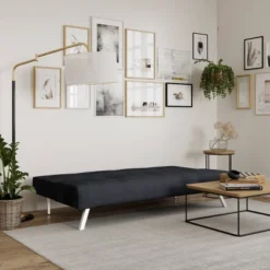 Sorenson Convertible Futon Sofa Bed Charcoal - Serta -Baxton Studio Shop GUEST 5c20df7f 282d 4758 aa7b 3b3136b0bd67