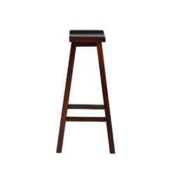 30" Saddle Barstool Wood Brown - Linon -Baxton Studio Shop GUEST 5c75ddfd 3c46 4fcc bd31 1f4ef902c6ad