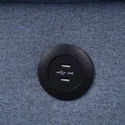 78" Nichelle Sofa Blue Fabric - Acme Furniture -Baxton Studio Shop GUEST 5c8e7b94 a160 4ac0 aa8a 2af38c451ee7