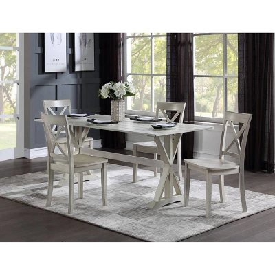 72" Jamestown Dining Table White - Boraam 1 72" Jamestown Dining Table White - Boraam