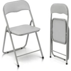 Folding Chairs With Cushion, Outdoor & Indoor Event Portable Metal Folding Chairs With Non-Slip Feet Pads Stackable Chairs 16 Folding Chairs With Cushion, Outdoor & Indoor Event Portable Metal Folding Chairs With Non-Slip Feet Pads Stackable Chairs -Baxton Studio Shop GUEST 5ca78c67 22f4 4de3 aa6c 622cadc62458