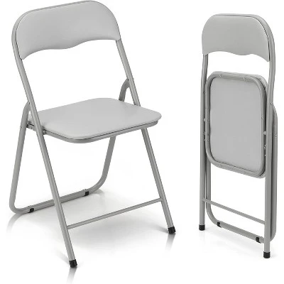 Folding Chairs With Cushion, Outdoor & Indoor Event Portable Metal Folding Chairs With Non-Slip Feet Pads Stackable Chairs 8 Folding Chairs With Cushion, Outdoor & Indoor Event Portable Metal Folding Chairs With Non-Slip Feet Pads Stackable Chairs - Image 8