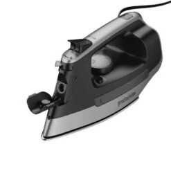 Proctor Silex Steam Iron With Retractable Cord: Stainless Steel Soleplate, Automatic Shut-Off, Anti-Drip, 1500W, 8ft Cord