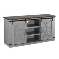 58" TV Stand For TVs Up To 65" Gray - Home Essentials -Baxton Studio Shop GUEST 5ccd3ca8 8861 4481 a79c fe8e8d344b57