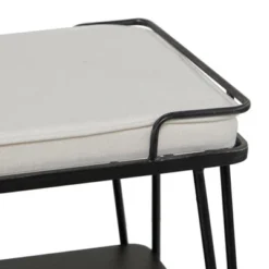 Industrial Upholstered Metal Bench Black - Olivia & May -Baxton Studio Shop GUEST 5cf03143 afbc 4a86 8354 00742ff6d035