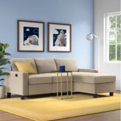 Palisades Reclining Sectional With Right Storage Chaise - Serta