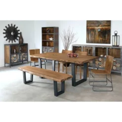 Sequoia Dining Table 2 Cartons Brown - Treasure Trove Accents -Baxton Studio Shop GUEST 5d097b64 fb47 40d9 9d40 b7fb817c5bfd