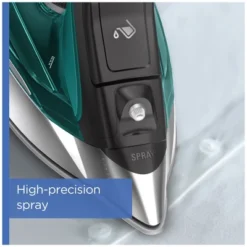 Rowenta Pro Master Steam Iron, 1775W, Stainless Steel Soleplate, Black And Green -Baxton Studio Shop GUEST 5d5f2383 e37a 4e48 9bd2 c9a4d4c6a968