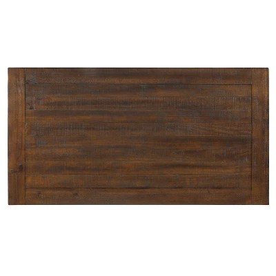 67" Foret Rustic Counter Height Dining Table Rustic Oak - HOMES: Inside + Out 4 67" Foret Rustic Counter Height Dining Table Rustic Oak - HOMES: Inside + Out - Image 4