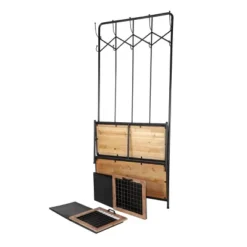Hall Tree Coat Rack With Storage Drawers Black - Olivia & May -Baxton Studio Shop GUEST 5e44298f c32a 4a3d bccd 76d166893b69