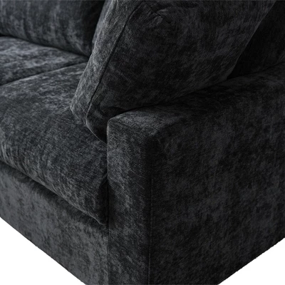 Cloud Couch Modular Sectional Sofa, 134" U Shaped Couch For Livingroom, Oversized Convertible Wide Seater With 2 Ottomans Living Room Set,Black 10 Cloud Couch Modular Sectional Sofa, 134" U Shaped Couch For Livingroom, Oversized Convertible Wide Seater With 2 Ottomans Living Room Set,Black - Image 10