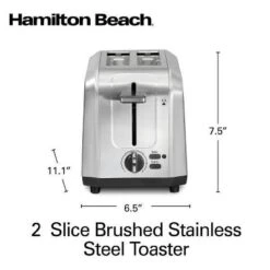 Hamilton Beach 2 Slice Toaster - Stainless Steel: Bagel & Bread Toaster, High-Lift, Adjustable Browning, Kitchen Deals -Baxton Studio Shop GUEST 5e755ae0 dad8 4e81 a5d9 5096f9681e6a