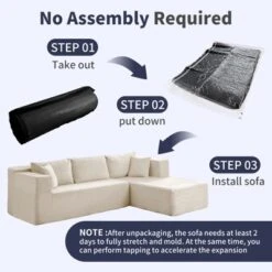 Mjkone 106''Minimalist 2-Piece Corduroy Modular Chaise Sectional Sofa Deep Seat,L-Shaped Upholstered Couch With Right Chaise 24 Mjkone 106''Minimalist 2-Piece Corduroy Modular Chaise Sectional Sofa Deep Seat,L-Shaped Upholstered Couch With Right Chaise -Baxton Studio Shop GUEST 5eafdb59 0b15 4896 a488 a752f9dd2cb9