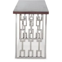 Lennox Contemporary Wood And Silver Metal Bench Dark Walnut Brown - Adore Decor 13 Lennox Contemporary Wood And Silver Metal Bench Dark Walnut Brown - Adore Decor -Baxton Studio Shop GUEST 5ec604e7 c61a 457a bc04 2d16891378c8