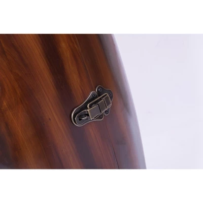 Vintiquewise Wooden Wine Barrel Console, Bar End Table Lockable Cabinet 2 Vintiquewise Wooden Wine Barrel Console, Bar End Table Lockable Cabinet - Image 2