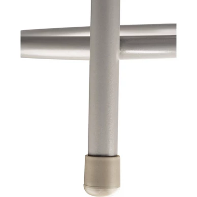 2pk 24" Adjustable Heavy Duty Vinyl Padded Steel Barstool With Backrest Gray - Hampden Furnishings 7 2pk 24" Adjustable Heavy Duty Vinyl Padded Steel Barstool With Backrest Gray - Hampden Furnishings - Image 7