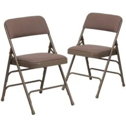 Flash Furniture HERCULES Series Metal Folding Chairs With Padded Seats | Set Of 2 Black Metal Folding Chairs -Baxton Studio Shop GUEST 5fed04f7 0dc1 4ca4 af9b fb60e061b14e