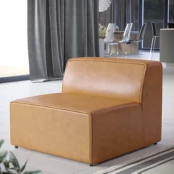 Mingle Vegan Leather Armless Chair - Modway -Baxton Studio Shop GUEST 602de2bf eb3e 4f3b abfd c4520e437334