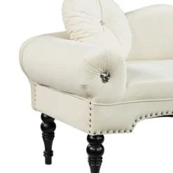 2-Seater Sofa Loveseat Velvet Upholstered Couch With 2 Pillows - ModernLuxe -Baxton Studio Shop GUEST 6037d64b 210a 4618 8680 307d9f2b568f