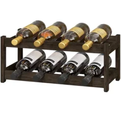 Itopfox Freestanding 2-Tier Bamboo Wine Rack For 8 Bottles, Countertop Cabinet Holder, Storage Shelf For Bar, Pantry, Wine Cellar, Basement 14 Itopfox Freestanding 2-Tier Bamboo Wine Rack For 8 Bottles, Countertop Cabinet Holder, Storage Shelf For Bar, Pantry, Wine Cellar, Basement -Baxton Studio Shop GUEST 604fe689 6aa5 4f4f bd06 42940e094729