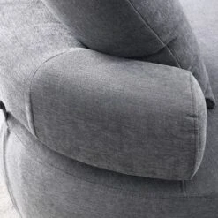 Modern Chenille Accent Reading Chair, High-Stretch Round Lounge Sofa-ModernLuxe -Baxton Studio Shop GUEST 60aa4032 d94c 4dd5 85eb 4d26aca51924