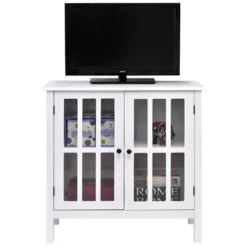 Tangkula Storage Sideboard Glass Door Accent And Display Cabinet White/Brown 9 Tangkula Storage Sideboard Glass Door Accent And Display Cabinet White/Brown -Baxton Studio Shop GUEST 61d9b63f 96e4 4698 9031 d605b1a7031a