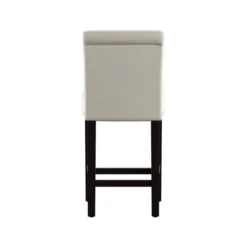Set Of 2 24" Vermont Faux Leather Counter Height Barstool White - Inspire Q 6 Set Of 2 24" Vermont Faux Leather Counter Height Barstool White - Inspire Q -Baxton Studio Shop GUEST 61e4820c 39b9 4e0f 8341 a4315e3c3f09