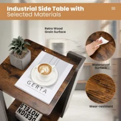 Costway 2 Tier Sofa Side End Table W/Storage Shelf For Small Spaces Living Room Bedroom 14 Costway 2 Tier Sofa Side End Table W/Storage Shelf For Small Spaces Living Room Bedroom -Baxton Studio Shop GUEST 61fc9bbc 9235 465e 85e0 68216f7ae87a