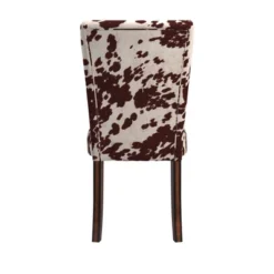 Set Of 2 Quinby Parson Dining Chair Wood Brown Cowhide - Inspire Q -Baxton Studio Shop GUEST 621aa4b9 6c30 44f1 9776 e79c2775080e