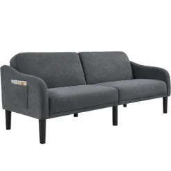 Yaheetech Upholstered Convertible Sofa Bed Futon With Adjustable Split Back -Baxton Studio Shop GUEST 62457de5 fef4 4972 8b5d d0fbe2dbe432