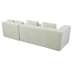 110"W Modern Large Modular Sofa, 3-Piece Set With Free Combination, Includes 4 Pillows, Ideal For Living Room, Bedroom, Apartment-ModernLuxe -Baxton Studio Shop GUEST 6257ac3c 1a37 4225 ad42 2142e7e354da