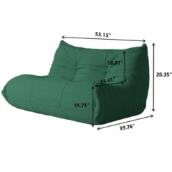 WJShome Lazy Floor Sofa, Fireside Chair,Teddy Velvet Sofa Bean Bag Couch, Lounge Togo Lazy Floor Sofa, Accent Chair , Corner Chair ( Green) -Baxton Studio Shop GUEST 62627cfe faa2 43d9 86c1 ca0599feb575