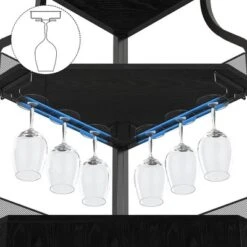 Corner Wine Cabinet With Removable Wine Rack