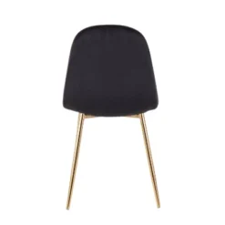 Set Of 2 Pebble Contemporary Dining Chairs Gold/Black - LumiSource -Baxton Studio Shop GUEST 62e0cca6 01d3 4550 a66f 4176f2a9c4f1