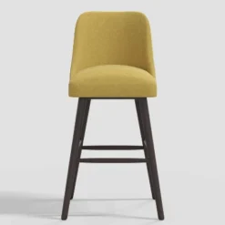 Geller Modern Textured Linen Counter Height Barstool - Threshold™ -Baxton Studio Shop GUEST 62f28111 6cb9 4bde b521 eecc4d77b664