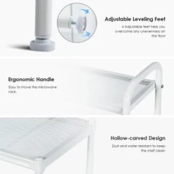 Costway Bakers Rack Microwave Oven Rack Shelves Kitchen Storage Organizer -Baxton Studio Shop GUEST 62fbc336 6eb8 41f0 90c5 402906e721a7