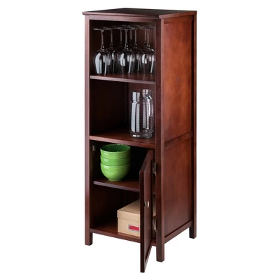 Brooke Jelly Cupboard With 2 Shelves And Door Wood/Espresso - Winsome 5 Brooke Jelly Cupboard With 2 Shelves And Door Wood/Espresso - Winsome - Image 5