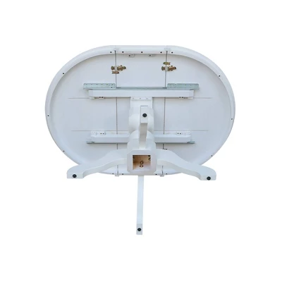 36" Kent Round Top Pedestal Dining Table With 12" Leaf - International Concepts 7 36" Kent Round Top Pedestal Dining Table With 12" Leaf - International Concepts - Image 7